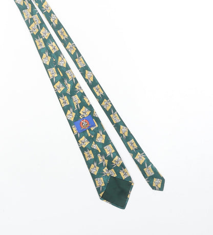 Looney Tunes Men's Green Polyester Cartoon Tie Bugs Bunny Design