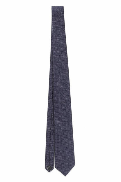 Mens Van Heusen Blue Polka Dot 100% Silk Slim Tie