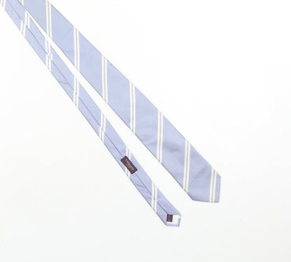 T.M. Lewin Men’s Blue Striped Silk Slim Tie One Size