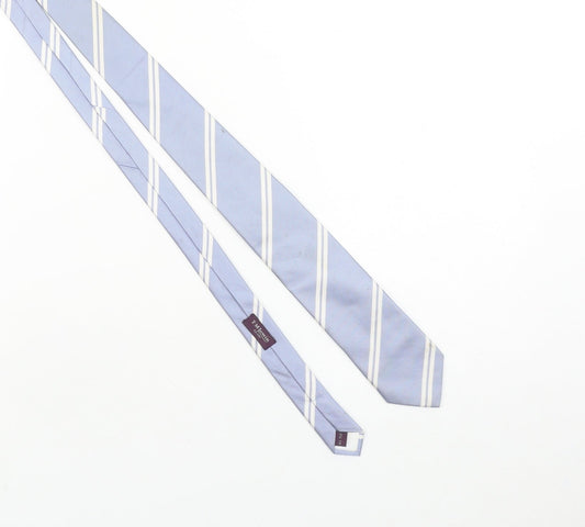 T.M. Lewin Men’s Blue Striped Silk Slim Tie One Size