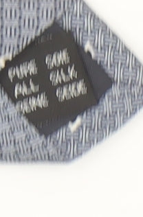 Charles de la Jonquière Paris Grey Silk Patterned Men's Tie 176cm