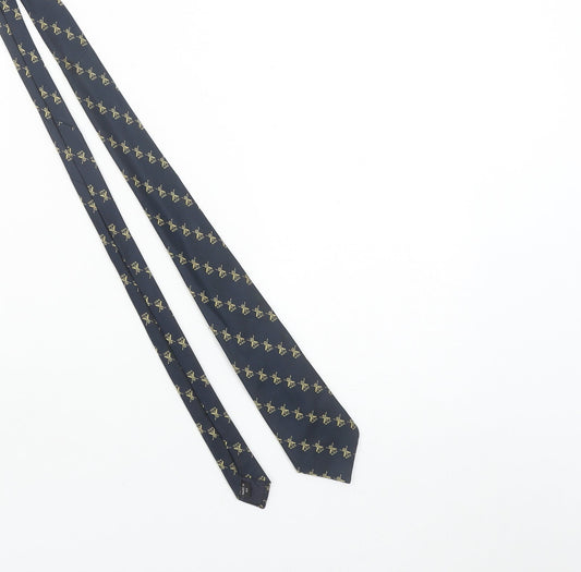 Pierre Cardin Men's Blue Silk Rowing Pattern Vintage Tie