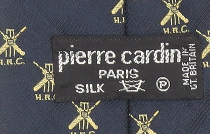 Pierre Cardin Men's Blue Silk Rowing Pattern Vintage Tie