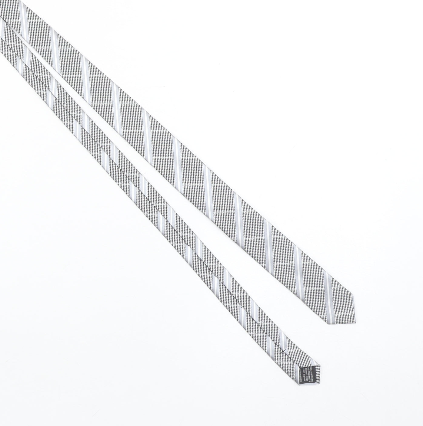 Tie Rack London Men's Grey Houndstooth Slim Tie