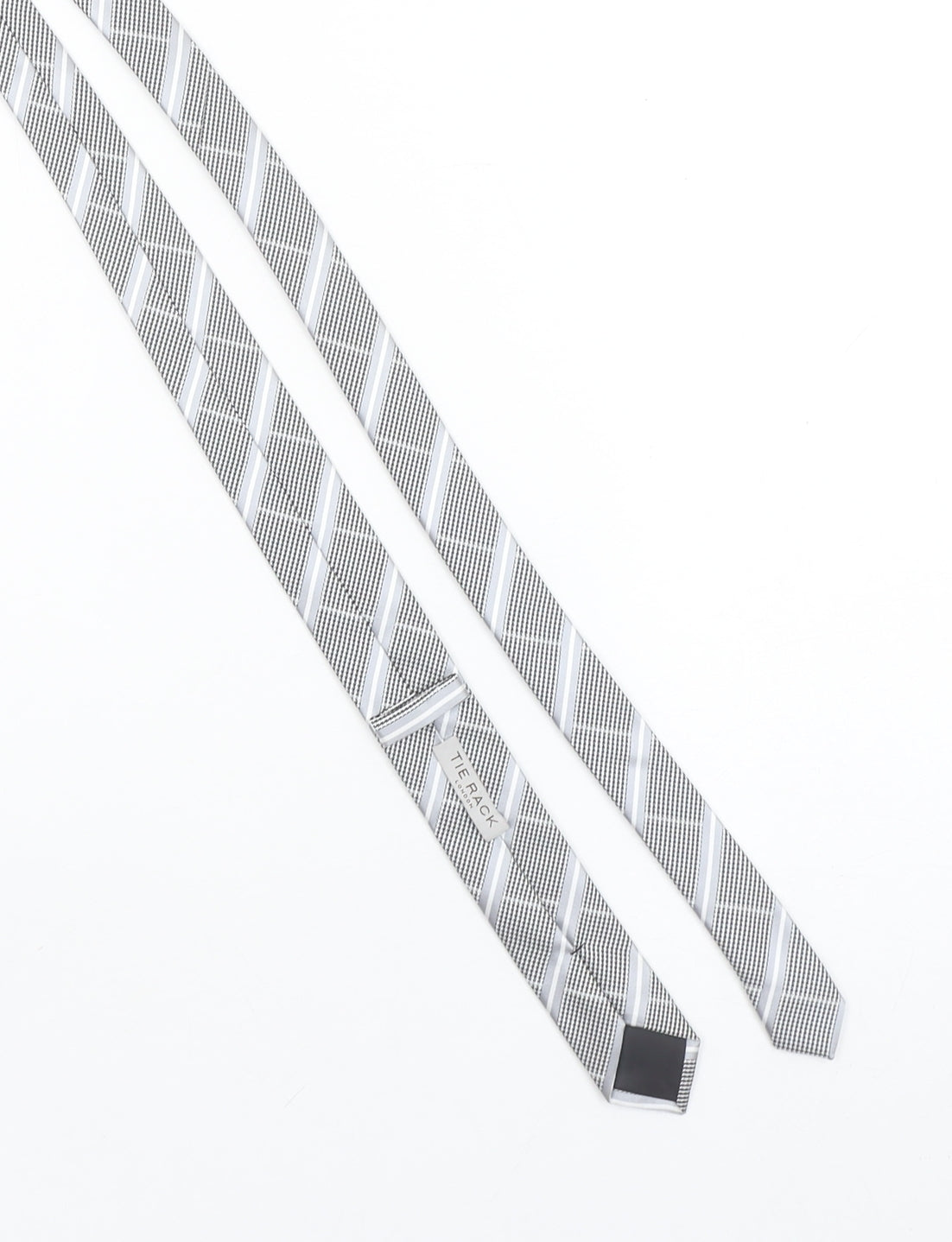 Tie Rack London Men's Grey Houndstooth Slim Tie