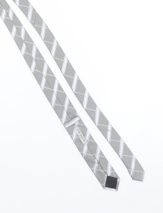 Tie Rack London Men's Grey Houndstooth Slim Tie