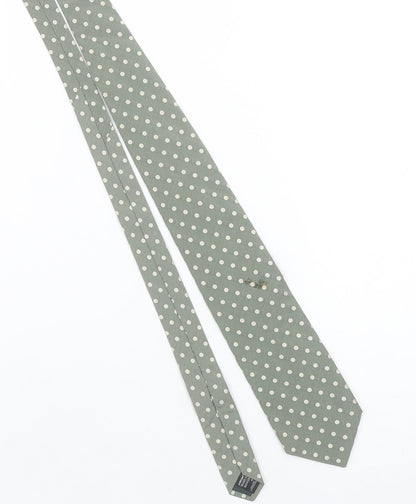 Marks and Spencer Men's Green Italian Silk Polka Dot Tie