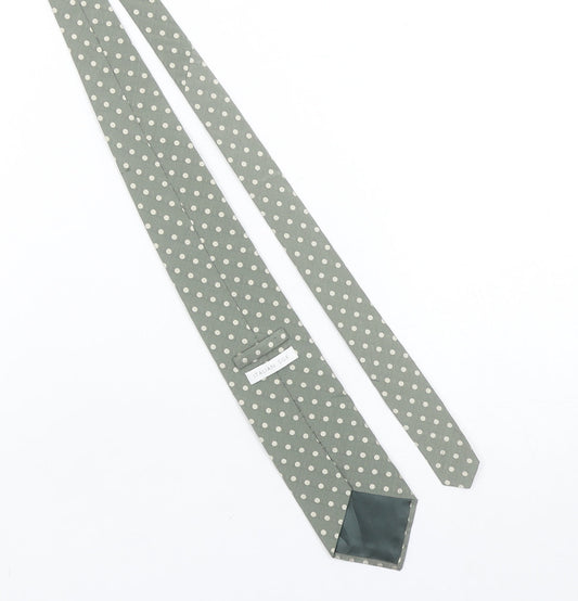 Marks and Spencer Men's Green Italian Silk Polka Dot Tie