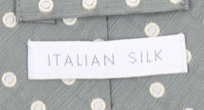 Marks and Spencer Men's Green Italian Silk Polka Dot Tie