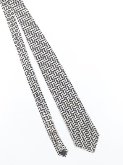 Daniel Hechter Men's Blue Geometric 100% Silk Tie – Excellent Condition