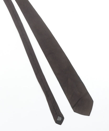 Mens Tie Rack Brown Striped 100% Silk Designer Tie