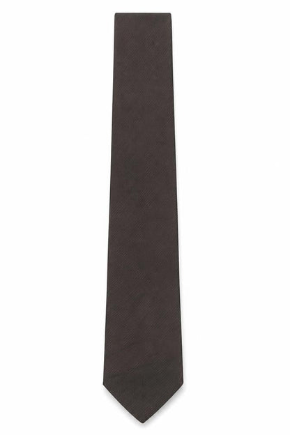 Mens Tie Rack Brown Striped 100% Silk Designer Tie
