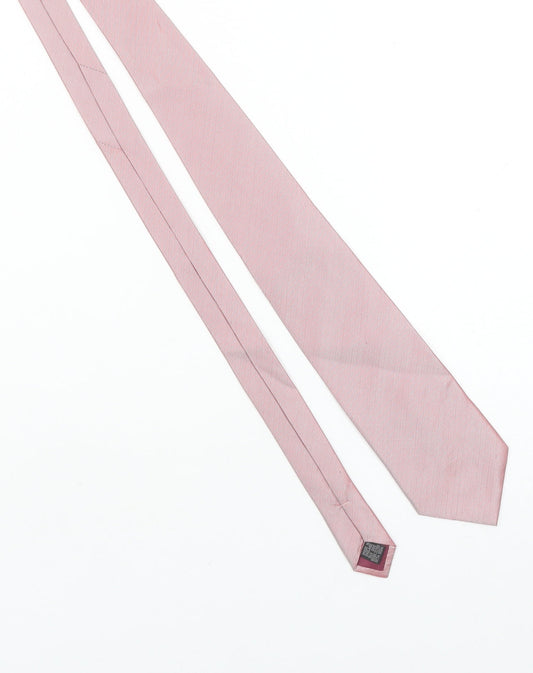 Michelsons London Men's Pink Silk Pointed Tie – Elegant Made in England Accessory