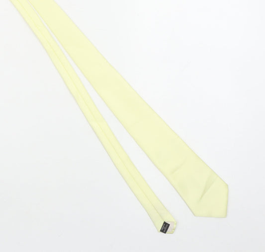 Domino Tie Rack Men’s Yellow Woven Pointed Tie Vintage 100% Polyester