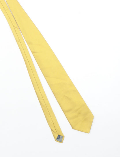 Jonelle Silk Yellow Men's Tie – 100% Silk Textured Classic Design