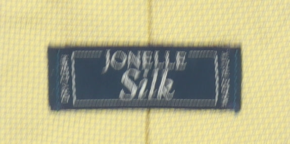 Jonelle Silk Yellow Men's Tie – 100% Silk Textured Classic Design