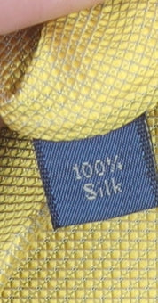 Jonelle Silk Yellow Men's Tie – 100% Silk Textured Classic Design
