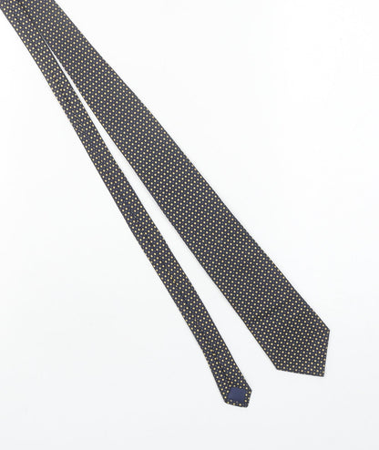 Chevalit Silk Blue and Yellow Geometric Men's Tie 176cm