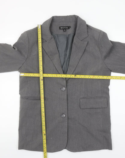 Womens UK Size XS Motel Regular Grey Blazer