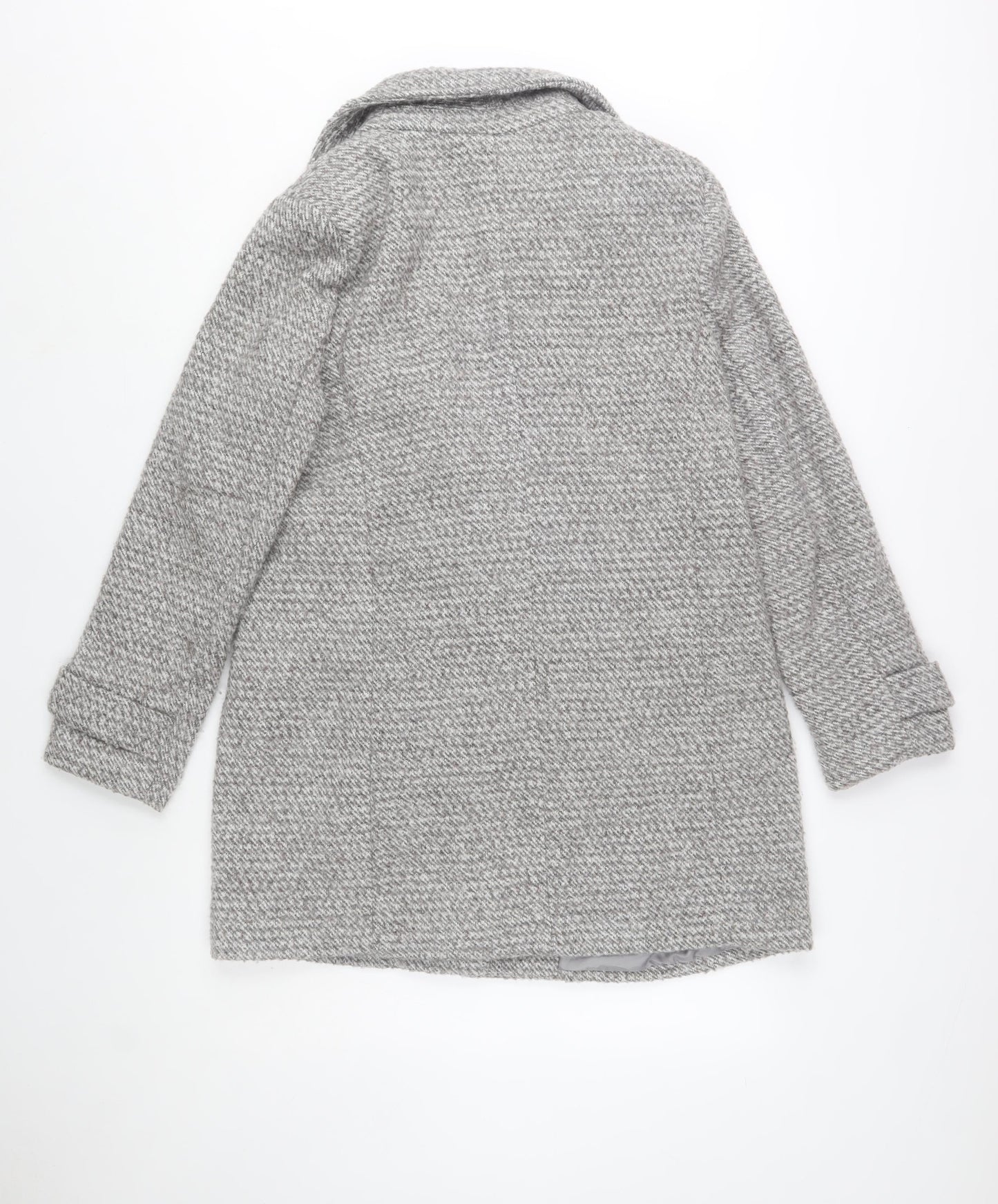 Womens UK Size 14 New Look Grey Overcoat
