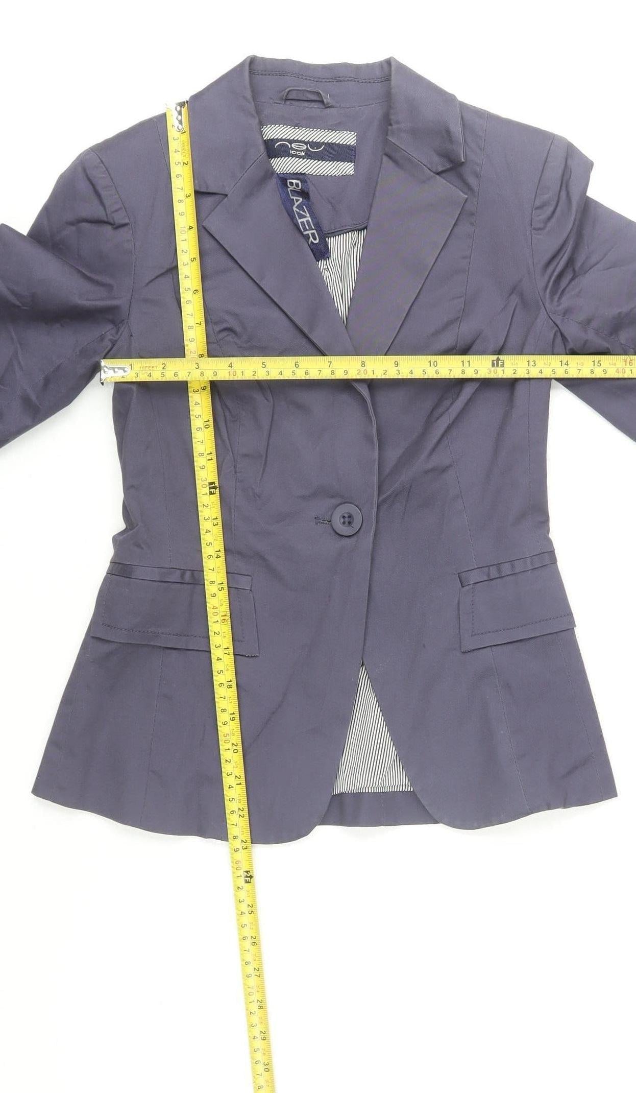 Womens UK Size 8 New Look Blue Blazer