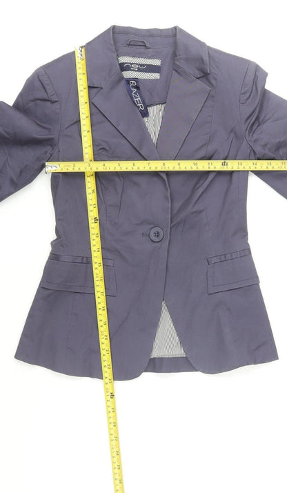Womens UK Size 8 New Look Blue Blazer