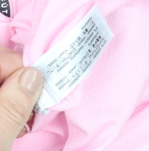 Bershka Women Pink Cropped Inter Miami T-Shirt Size 12