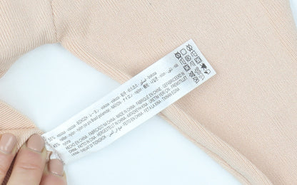 Womens UK Size 8 Zara Beige Basic Blouse
