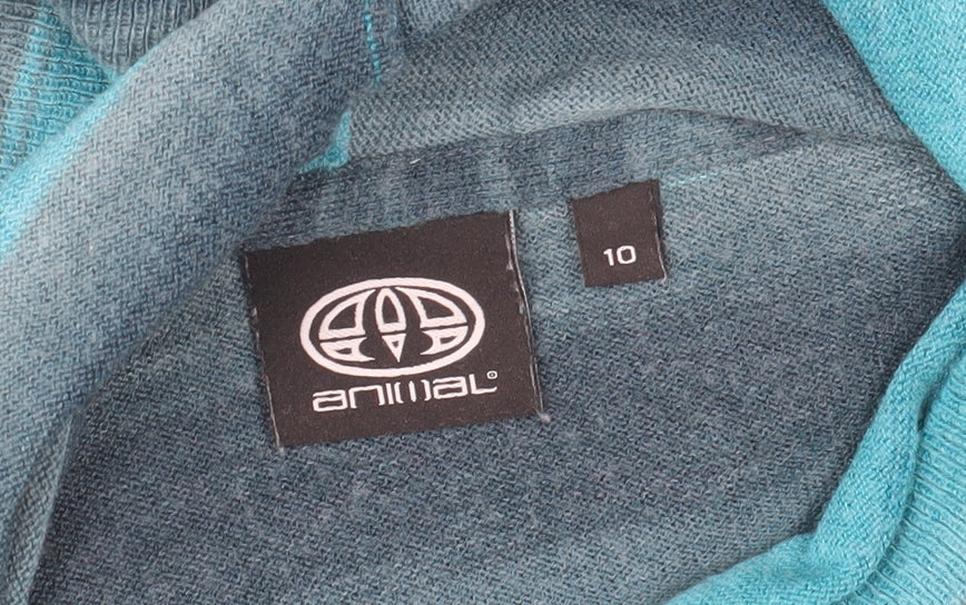 Womens UK Size 10 Animal Blue Pullover Jumper