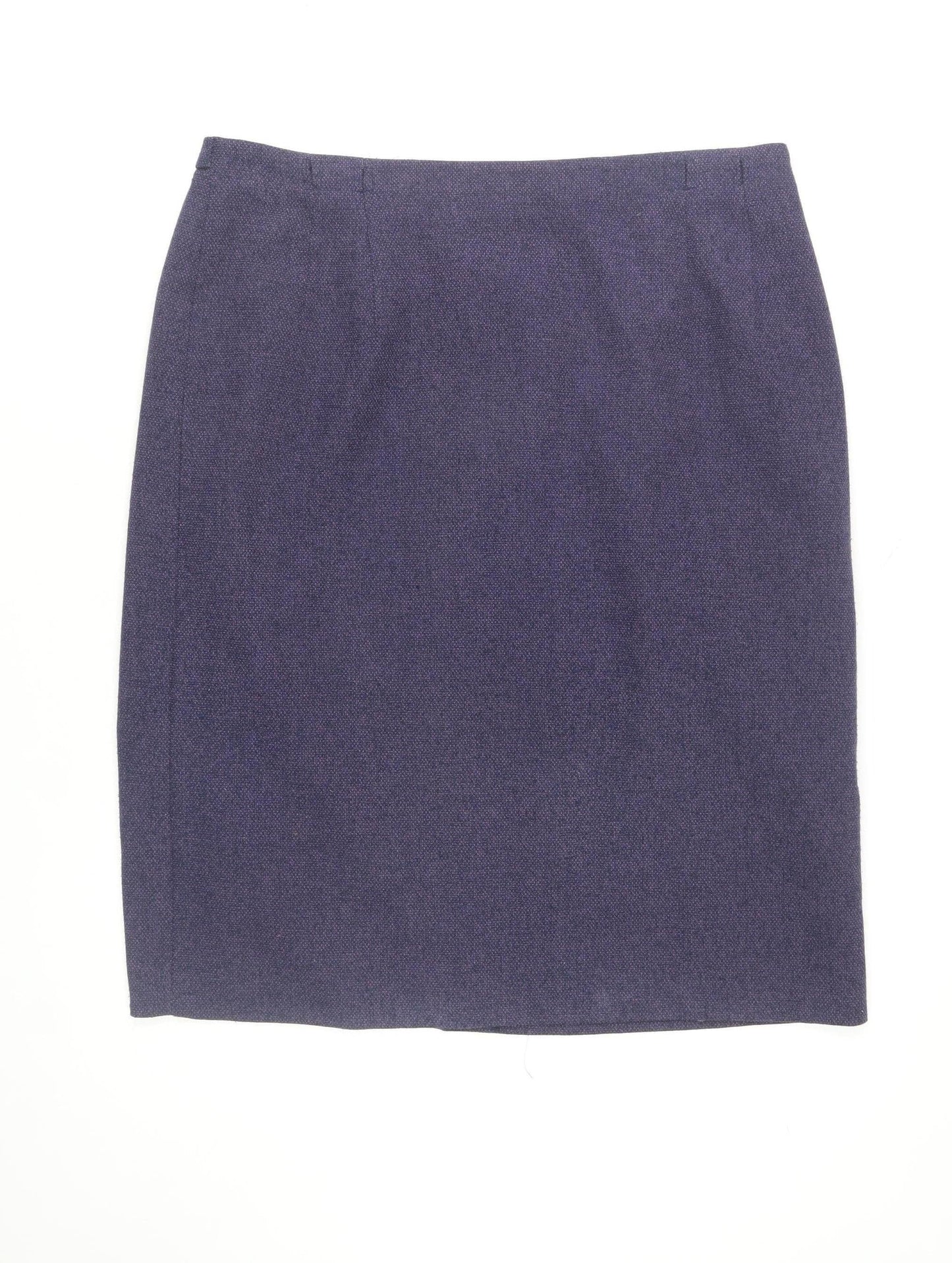 Eastex Women’s Blue Tweed Knee Length Pencil Skirt Size 16