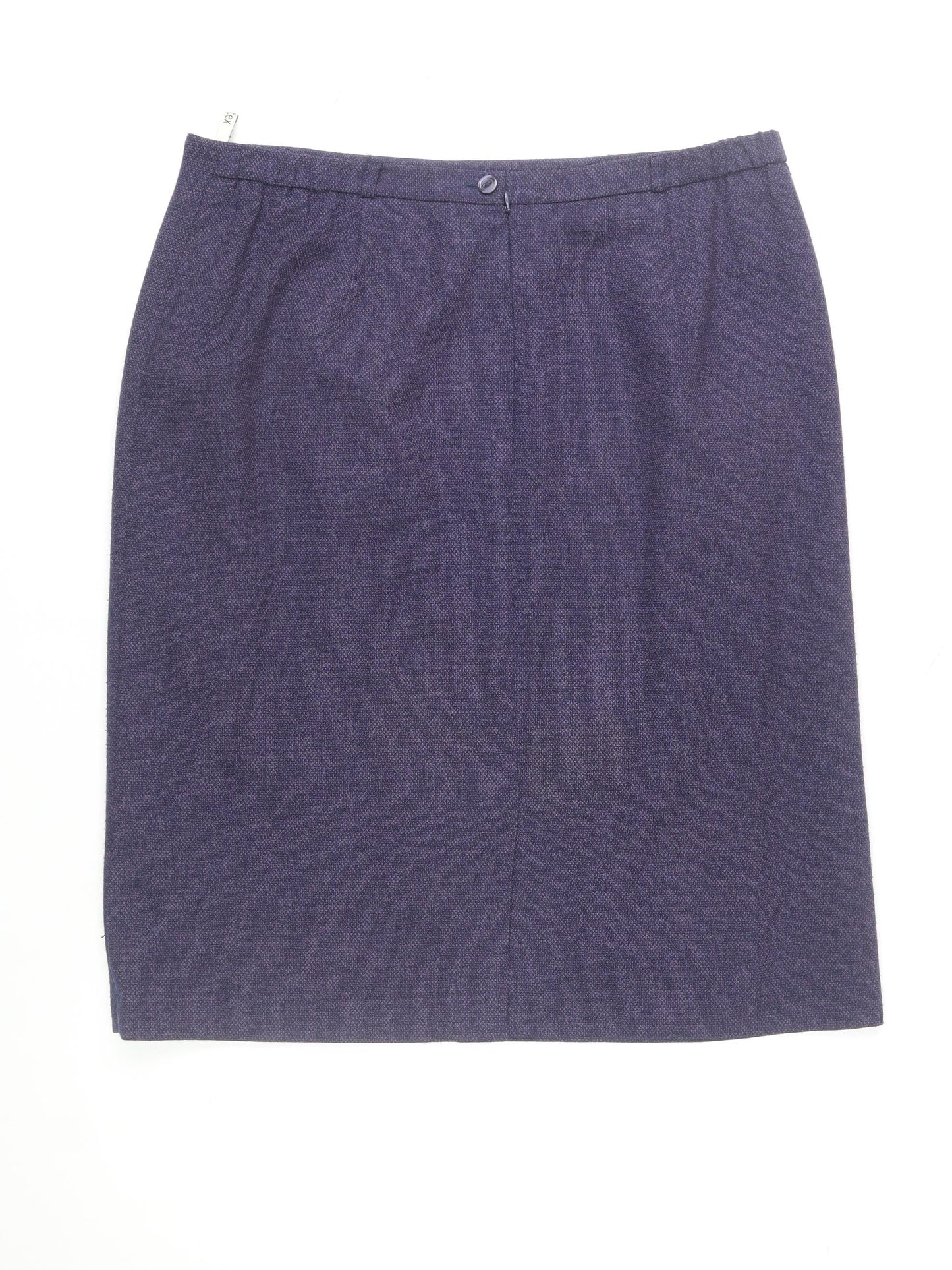 Eastex Women’s Blue Tweed Knee Length Pencil Skirt Size 16