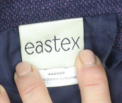 Eastex Women’s Blue Tweed Knee Length Pencil Skirt Size 16