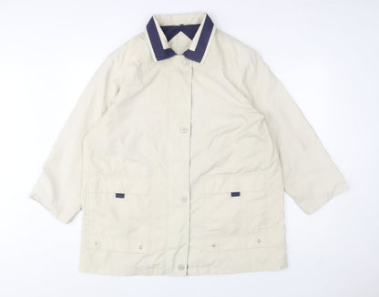 Womens UK Size 16 outer layer Beige Rain Coat
