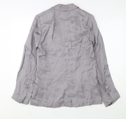 Womens UK Size 12 Jasper Conran Grey Basic Jacket