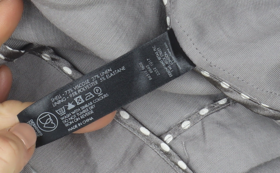 Womens UK Size 12 Jasper Conran Grey Basic Jacket