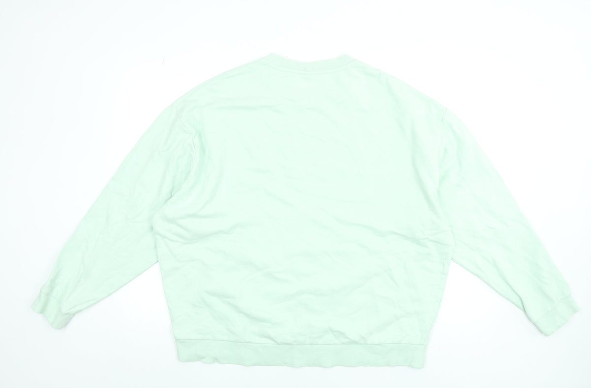 Mens UK Size XL ASOS DESIGN Green Pullover Sweatshirt