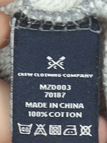 Mens UK Size S Crew Clothing Company Grey 1/4 Zip Sweatshirt