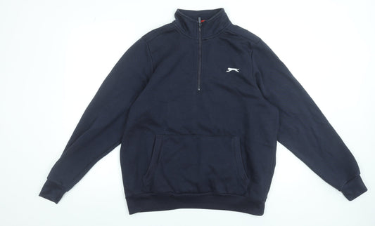 Mens UK Size M Slazenger Blue Pullover Sweatshirt