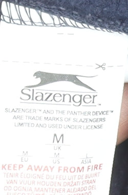 Mens UK Size M Slazenger Blue Pullover Sweatshirt