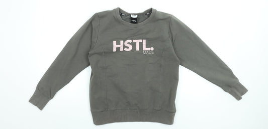 Womens UK Size S HSTL Made Green Pullover Sweatshirt