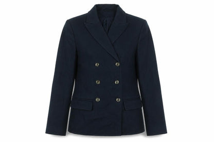 Marks & Spencer Women's Navy Blue Blazer Size 6 Wool Mix Smart Jacket