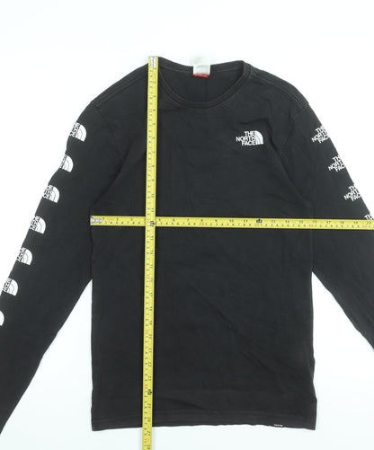 The North Face Men's Black Long Sleeve Graphic Logo T-Shirt XS