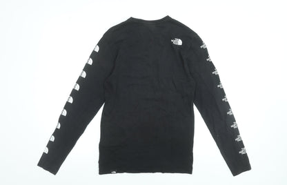 The North Face Men's Black Long Sleeve Graphic Logo T-Shirt XS