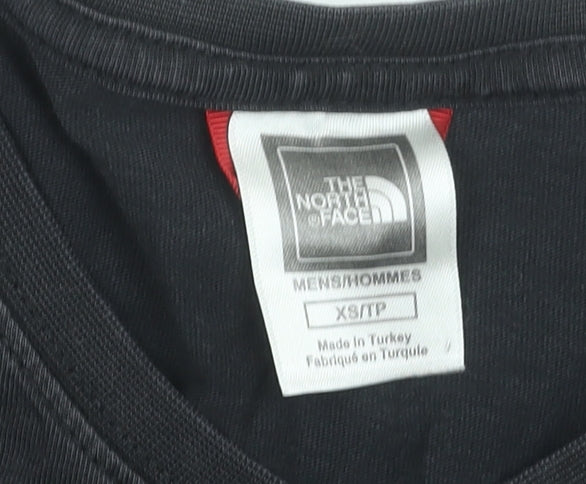 The North Face Men's Black Long Sleeve Graphic Logo T-Shirt XS