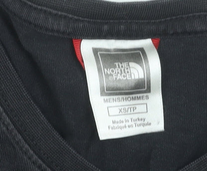 The North Face Men's Black Long Sleeve Graphic Logo T-Shirt XS