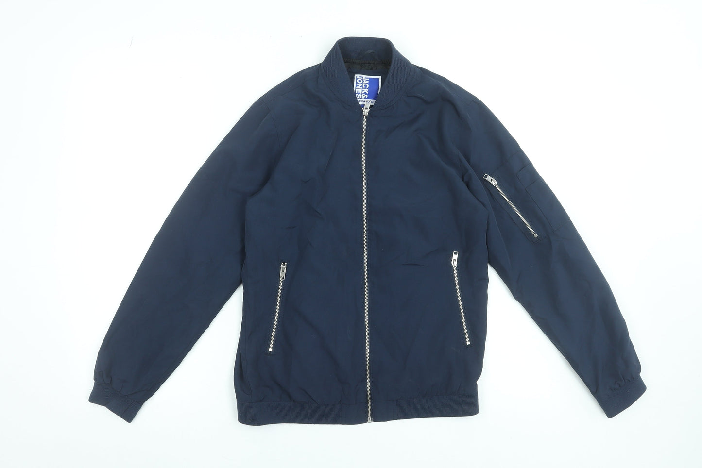 Boys UK Size 152 JACK & JONES Blue Bomber Jacket