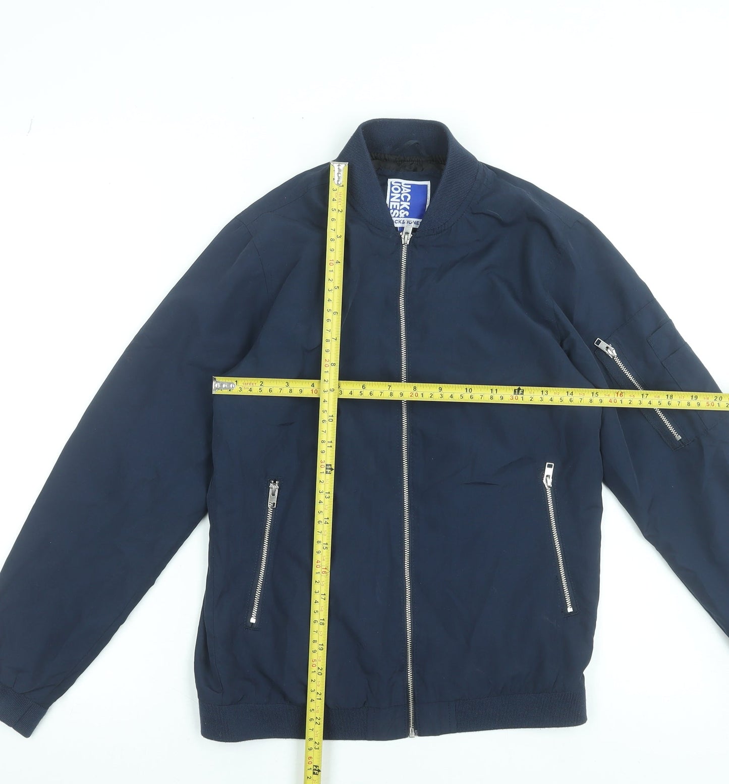 Boys UK Size 152 JACK & JONES Blue Bomber Jacket