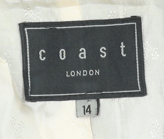 Coast Women’s Black Size 14 Tailored Single-Breasted Blazer