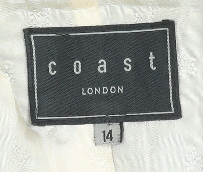 Coast Women’s Black Size 14 Tailored Single-Breasted Blazer