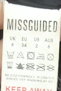 Missguided Womens Multicoloured Cropped Puffer Jacket Size 6